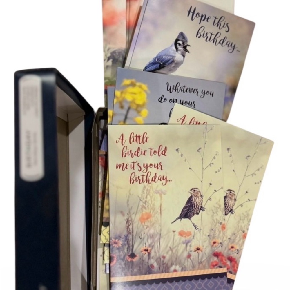 Charming Bird-Themed Birthday Card Set